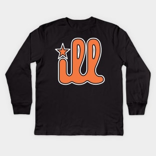 Philly ILL Orange Philadelphia Favorite Kids Long Sleeve T-Shirt